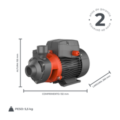 Bomba d´água Periférica APM37 0,5HP - Lepono