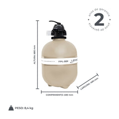 Filtro para Piscina FPL500 50mm - Lepono