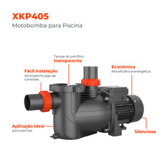 Bomba d'água para Piscina XKP405 1/3HP - Lepono