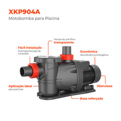 Bomba d'água para Piscina XKP904A 0,75HP 220/380V - Lepono
