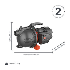 Bomba d'água Autoaspirante XKJ1002 1,3HP - Lepono