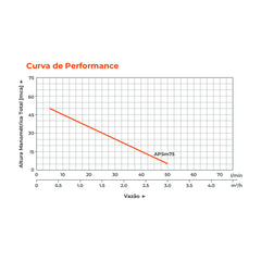 Bomba d´água Periférica Autoaspirante APSM75 1,0HP - Lepono