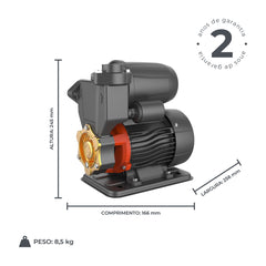 Bomba Periférica Autoaspirante LKSM350A 0,5HP 220V Lepono