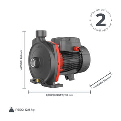 Bomba d'água Centrífuga ACM75 1,0HP Bivolt - Lepono