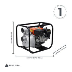 Bomba à Gasolina LGP30-A 6,5HP - Lepono