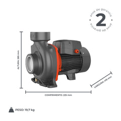 Bomba d'água Centrífuga ACM150B2 2,0HP Bivolt - Lepono